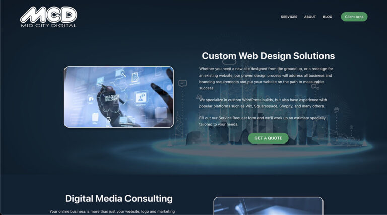 Mid City Digital home page